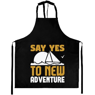 Discover Say Yes to New Adventure Aprons
