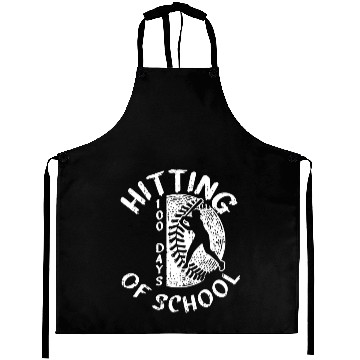Discover 100 Days Of School Baseball Player Teacher Student Aprons