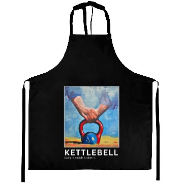 Discover Gym Kettlebell Painting Aprons