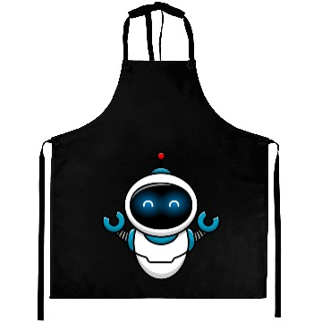Discover Cute Robot Cartoon Vector Icon Illustration Aprons