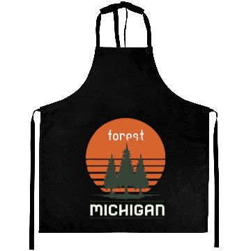 Discover Michigan forest Sunset Aprons