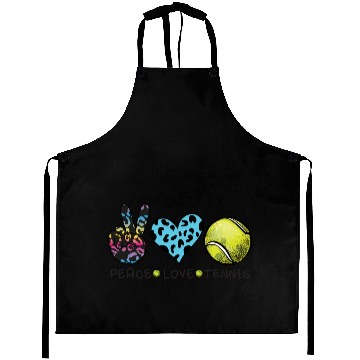 Discover Peace Love Tennis 2 Aprons