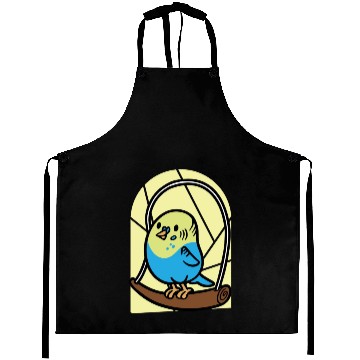 Discover Cartoon Parakeet Bird I Kids Parakeet Aprons