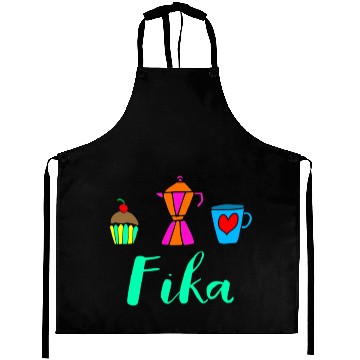 Discover Fika Swedish Sweden Coffee Break Aprons