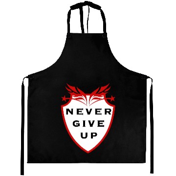 Discover never give up Aprons