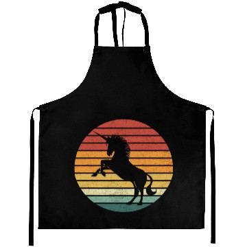 Discover Unicorn Lover - Vintage Sunset Unicorn Aprons