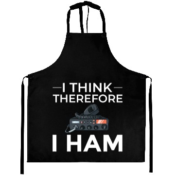 Discover Think Therefore Ham Radio nostalgia Aprons