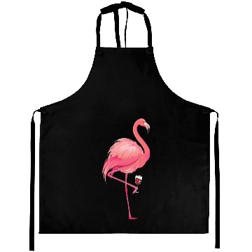 Discover Flamingo Wine Aprons