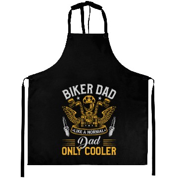Discover BIKER DAD LIKE A NORMAL DAD ONLY COOLER Aprons
