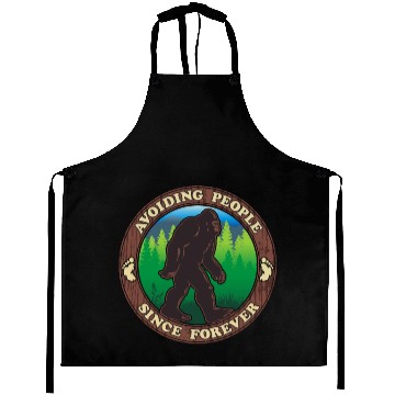 Discover Bigfoot - Avoiding People Since Forever Aprons