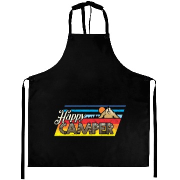 Discover Happy Camper Aprons