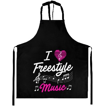 Discover I love freestyle music Aprons
