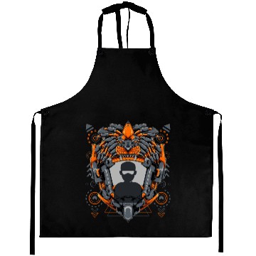 Discover border avatar lion cyberpunk WKJXVY Aprons