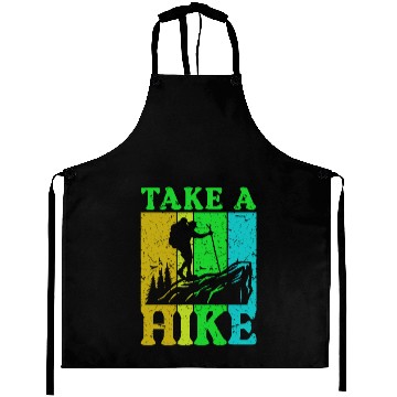 Discover Take a Hike Wanderlust Hiker Hiking Mountains Aprons