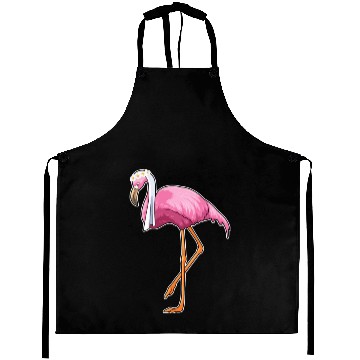 Discover Flamingo As Bride With Veil Aprons