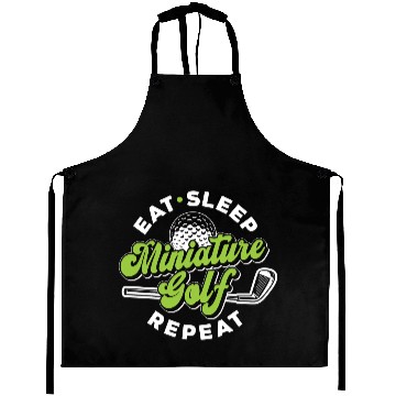 Discover Eat Sleep Miniature Golf Repeat Miniature Golfing Aprons