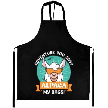 Discover Alpaca my Bags funny Mountaineer Mountain fan Aprons