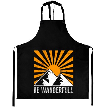 Discover Wanderfull Hiker Mountain fan Wanderlust Mountains Aprons