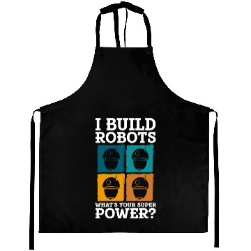 Discover Robot Retro Aprons