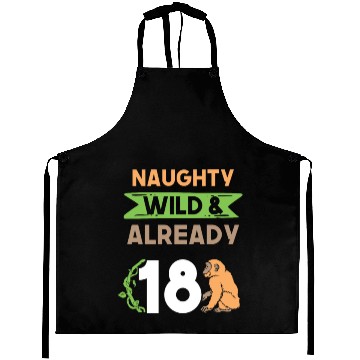 Discover Gift 18 years birthday girl boy Ape Monkey Aprons