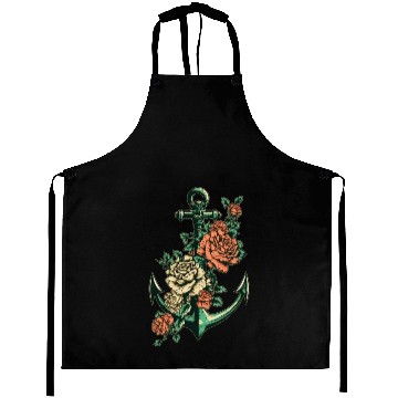 Discover Anchor Roses Tattoo Sailor Nautical Water Ship Aprons