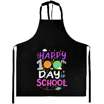 Discover 100 Days of School Science Teacher Student Aprons