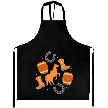 Discover Cowboy Horse Riding Barrel Racing Aprons
