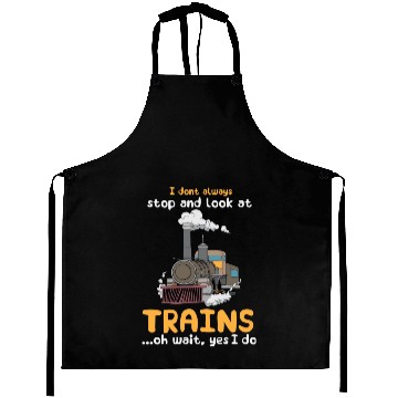 Discover Trains Railroad Train Lover Aprons