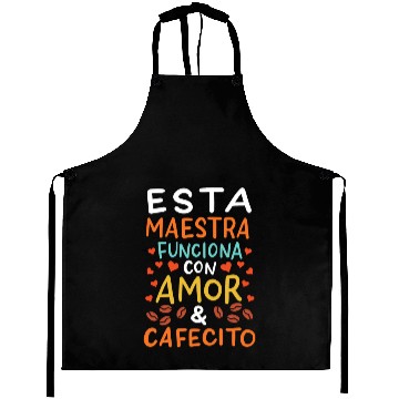 Discover Spanish Teacher Maestra Aprons