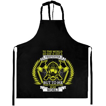Discover Fireman Volunteer Firefighter Son Mother Aprons