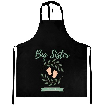Discover Big Sister Est. 2024 Aprons