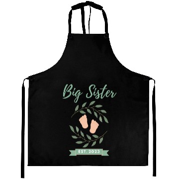 Discover Big Sister Est. 2023 Aprons