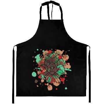 Discover geometric lion Aprons