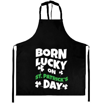 Discover Birth Lucky Shamrock Clover Saint Patrick Day Aprons