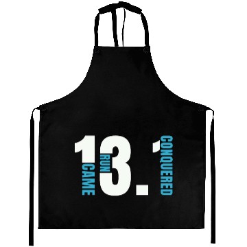 Discover Half Marathon 13.1 Came Run Conquered Running Race Aprons