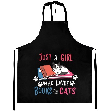 Discover Book Cat Books And Cats Aprons