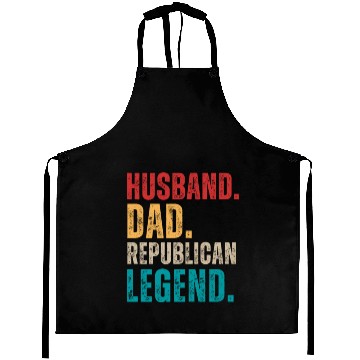 Discover Husband Dad Republican Legend Republican Supporter Aprons