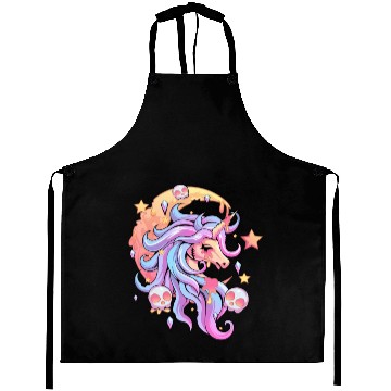 Discover Pastel Goth Unicorn Aprons