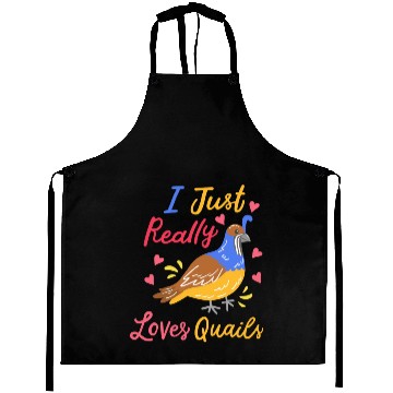 Discover Quail Quail Lover Quail Owner Aprons
