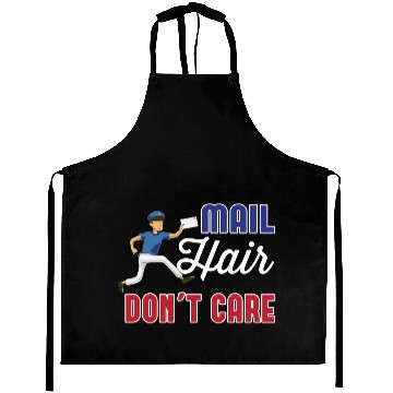 Discover Postal Worker Mail Hair Dont Care Aprons