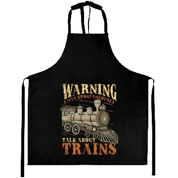 Discover Trains Railroad Train Lover Aprons