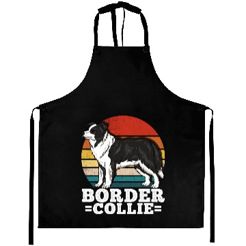 Discover Border Collie Dog Lover Retro Aprons
