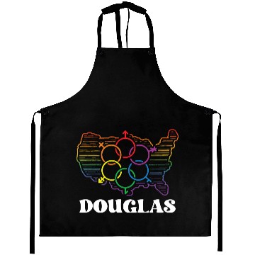 Discover Douglas Pride Flag Pride Month LGBTQ Flag LGBT Com Aprons