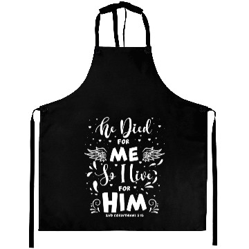 Discover 2nd Corinthians 5:15 Bible Scripture Christian Gos Aprons