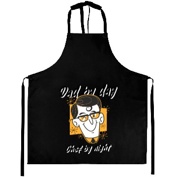 Discover Dad by Day, Chef by Night Aprons