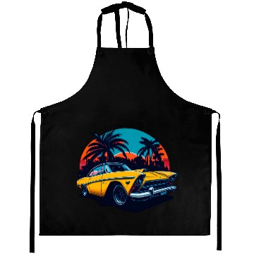 Discover Classic car illustration Aprons