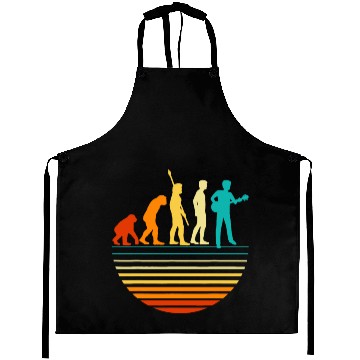 Discover Retro Guitar Player, Guitarist I Vintage Evolution Aprons