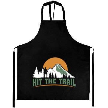 Discover Hit the Trail Mountaineers Wanderlust Hiking Aprons