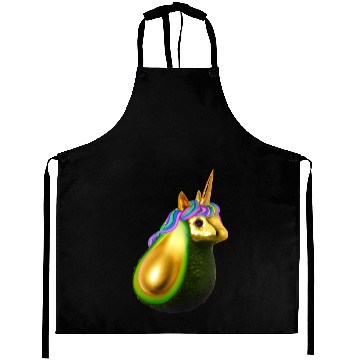 Discover Happy unicorn avocado Aprons