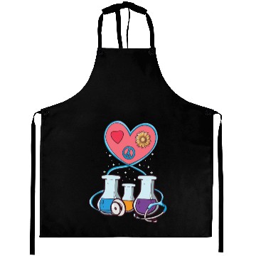 Discover Medical Laboratory Science Heart Cartoon Aprons